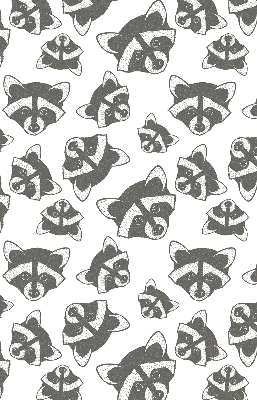 Rolgordijn verduisterend Getekende wasberen