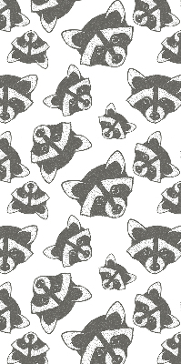 Rolgordijn verduisterend Getekende wasberen