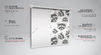 Rolgordijn verduisterend Getekende wasberen