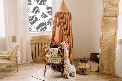 Rolgordijn verduisterend Getekende wasberen