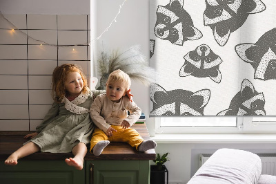 Rolgordijn verduisterend Getekende wasberen