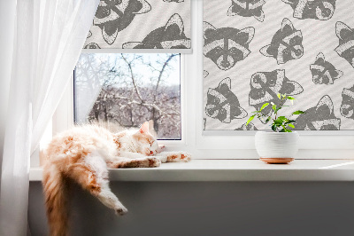 Rolgordijn verduisterend Getekende wasberen