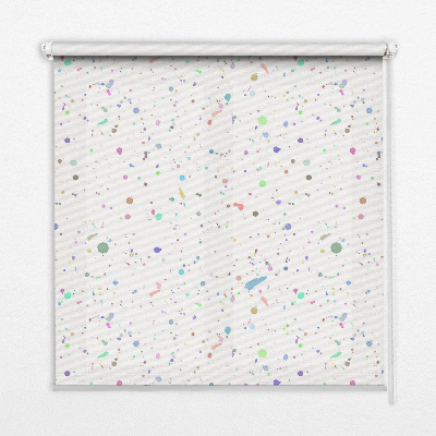 Rolgordijn voor het raam Verfvlekken