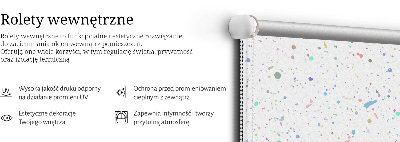 Rolgordijn voor het raam Verfvlekken