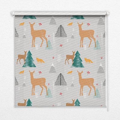 Rolgordijn verduisterend Reeën in het bos