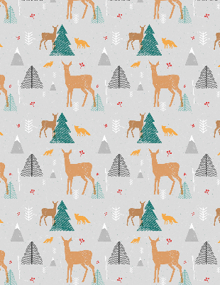 Rolgordijn verduisterend Reeën in het bos