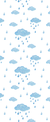 Rolgordijn verduisterend Wolken en regen