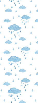 Rolgordijn verduisterend Wolken en regen