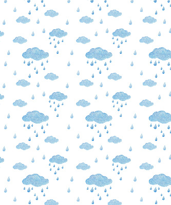 Rolgordijn verduisterend Wolken en regen