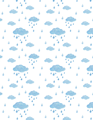 Rolgordijn verduisterend Wolken en regen