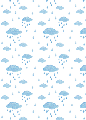 Rolgordijn verduisterend Wolken en regen