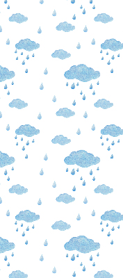 Rolgordijn verduisterend Wolken en regen