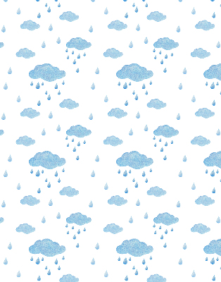 Rolgordijn verduisterend Wolken en regen