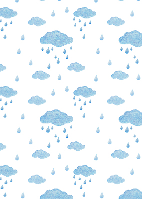 Rolgordijn verduisterend Wolken en regen