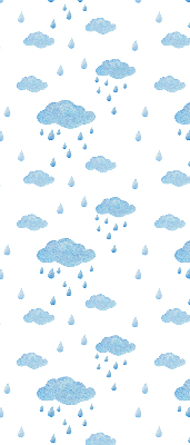 Rolgordijn verduisterend Wolken en regen