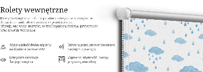 Rolgordijn verduisterend Wolken en regen