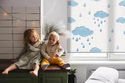 Rolgordijn verduisterend Wolken en regen