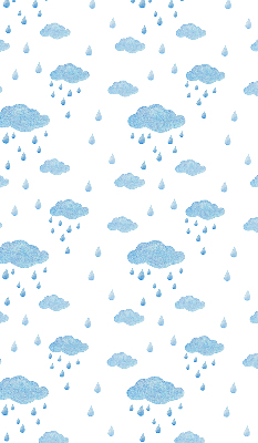 Rolgordijn verduisterend Wolken en regen