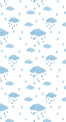 Rolgordijn verduisterend Wolken en regen