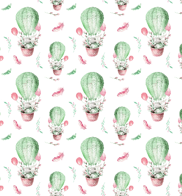 Rolgordijn voor het raam Groene ballonnen