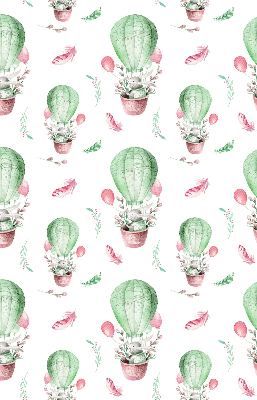 Rolgordijn voor het raam Groene ballonnen