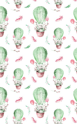 Rolgordijn voor het raam Groene ballonnen