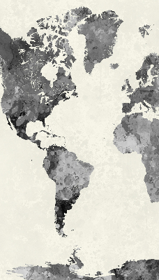 Rolgordijn voor het raam Zwarte continenten