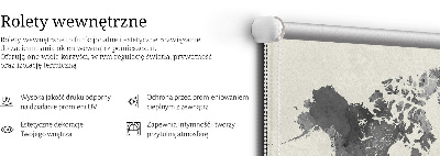 Rolgordijn voor het raam Zwarte continenten