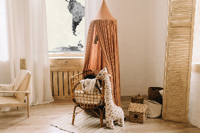 Rolgordijn voor het raam Zwarte continenten