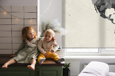 Rolgordijn voor het raam Zwarte continenten