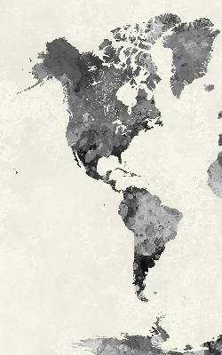 Rolgordijn voor het raam Zwarte continenten
