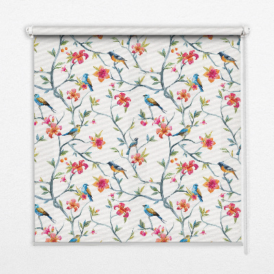 Rolgordijn verduisterend Een vogel op een tak