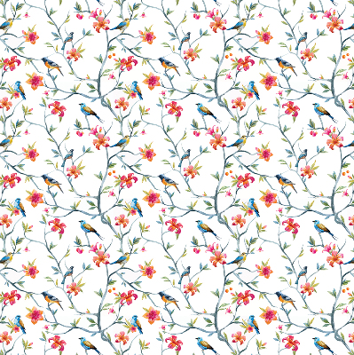 Rolgordijn verduisterend Een vogel op een tak