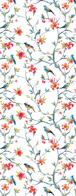 Rolgordijn verduisterend Een vogel op een tak