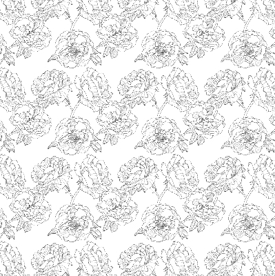 Rolgordijn verduisterend Getekende rozen