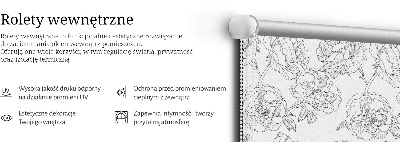 Rolgordijn verduisterend Getekende rozen