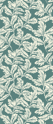 Rolgordijn voor het raam Bladbehang