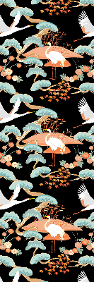 Rolgordijn voor het raam Vliegende reiger