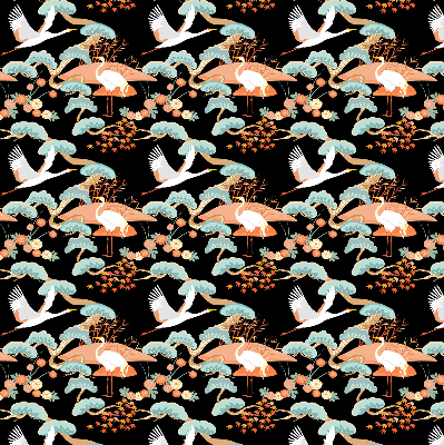 Rolgordijn voor het raam Vliegende reiger