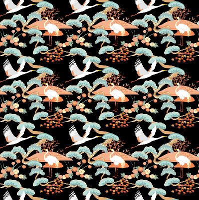 Rolgordijn voor het raam Vliegende reiger