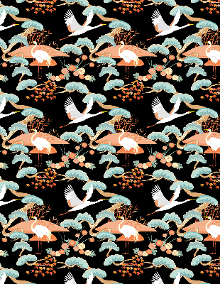 Rolgordijn voor het raam Vliegende reiger