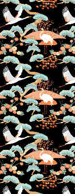 Rolgordijn voor het raam Vliegende reiger