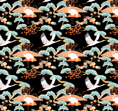 Rolgordijn voor het raam Vliegende reiger