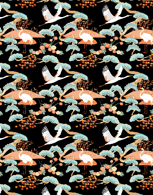 Rolgordijn voor het raam Vliegende reiger