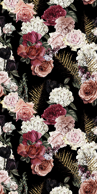 Rolgordijn voor het raam Boeket rozen