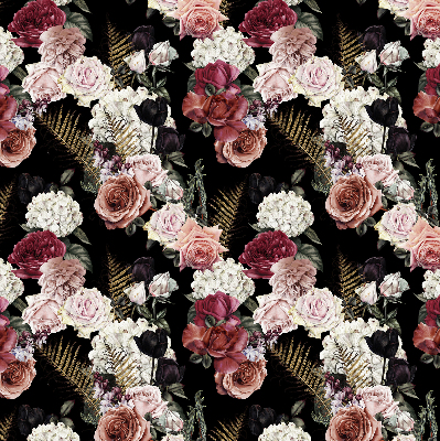 Rolgordijn voor het raam Boeket rozen