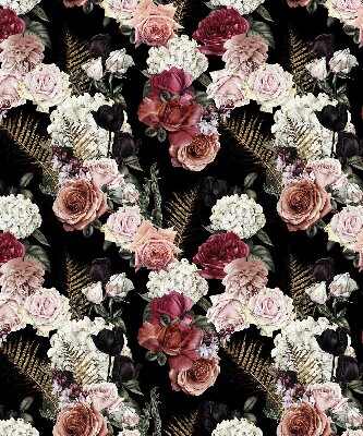 Rolgordijn voor het raam Boeket rozen