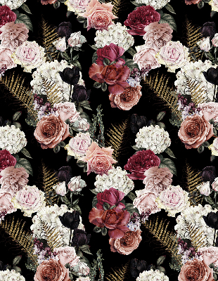 Rolgordijn voor het raam Boeket rozen