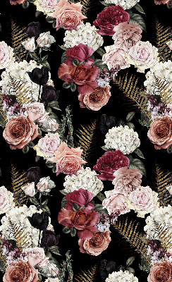 Rolgordijn voor het raam Boeket rozen