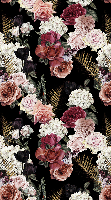 Rolgordijn voor het raam Boeket rozen